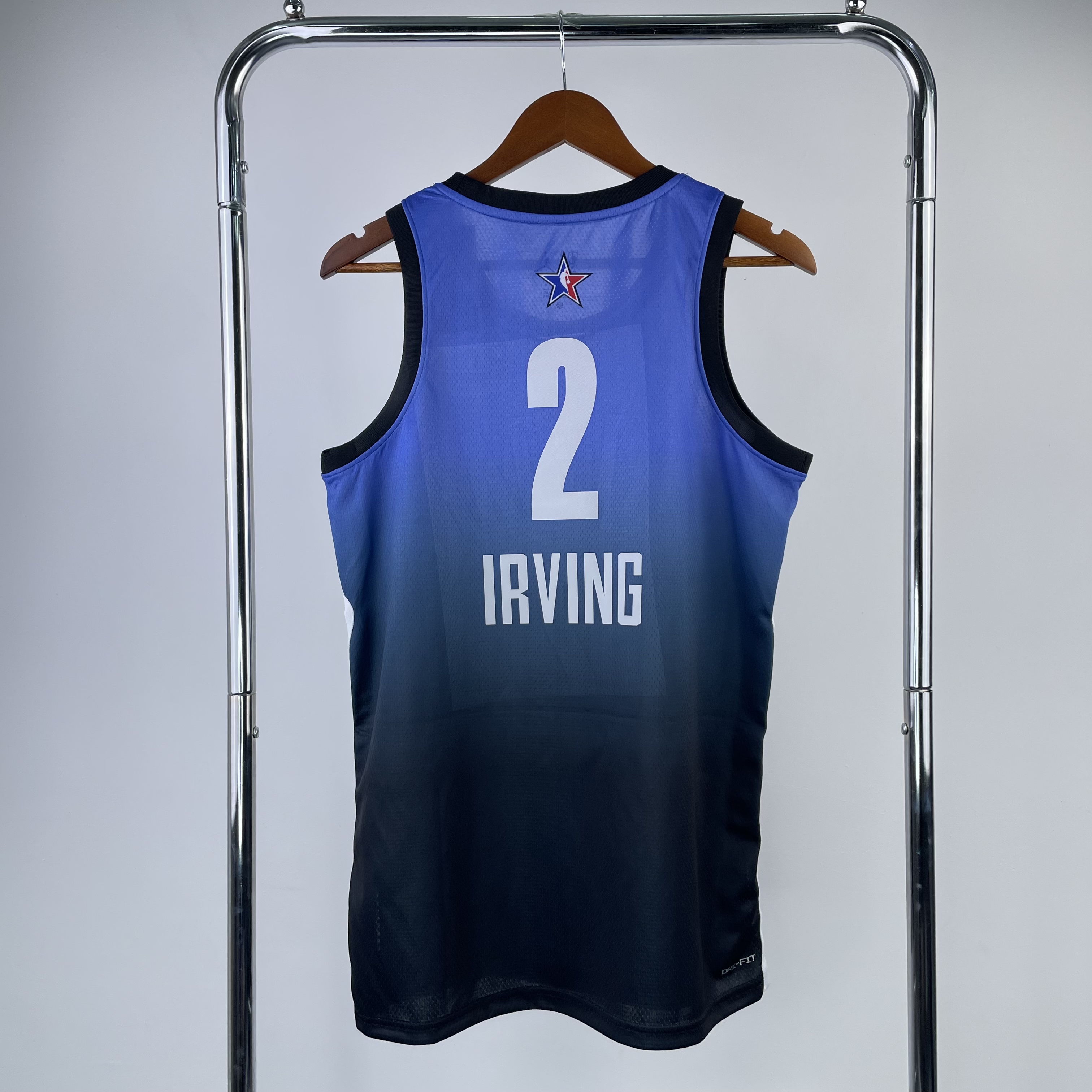 Men Brooklyn Nets #2 Irving Blue All Star Jordan style Seasons 2023 NBA Jersey->brooklyn nets->NBA Jersey